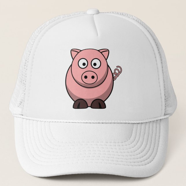 Gorra De Camionero Cerdo gracioso (Anverso)