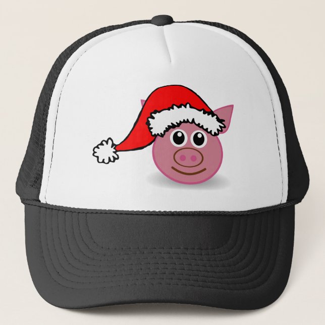 Gorra De Camionero cerdo navidad (Anverso)