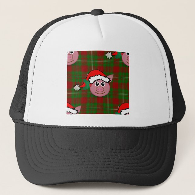 Gorra De Camionero cerdo navidad (Anverso)