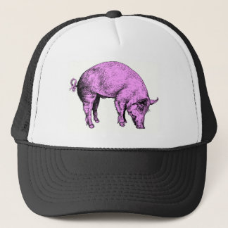 Gorra De Camionero Cerdo rosado gordo grande