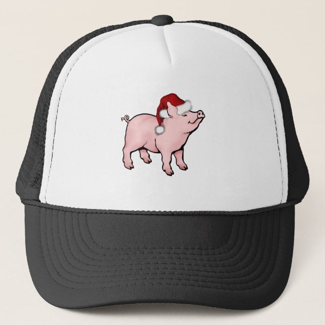 Gorra De Camionero cerdo santa (Anverso)