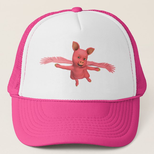 Gorra De Camionero Cerdo volador (Anverso)