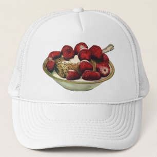 Gorra De Camionero Cereal de desayuno saludable vintage Fresas