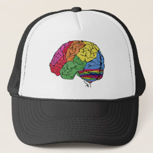Gorra De Camionero Cerebro arco iris