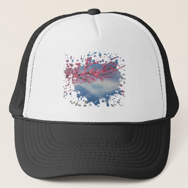 Gorra De Camionero Cerezo en flor (Anverso)