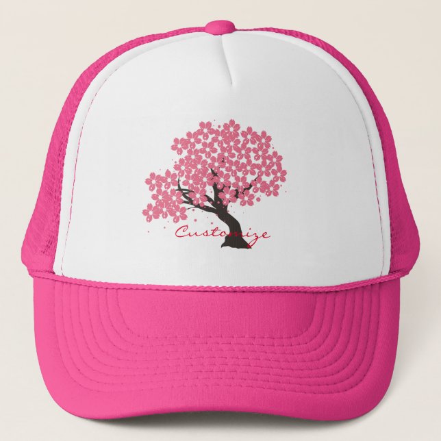Gorra De Camionero Cerezo sakura japonés florece Thunder_Cove (Anverso)