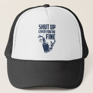 Gorra De Camionero Cerrado hígado usted está muy bien