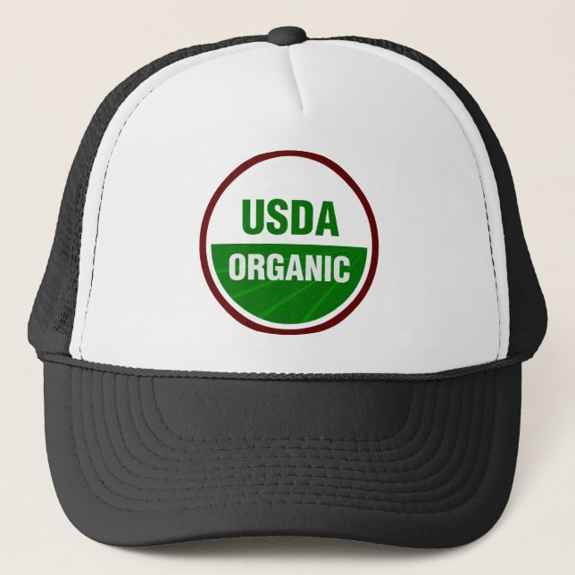Gorra De Camionero Certificado orgánico USDA (Anverso)