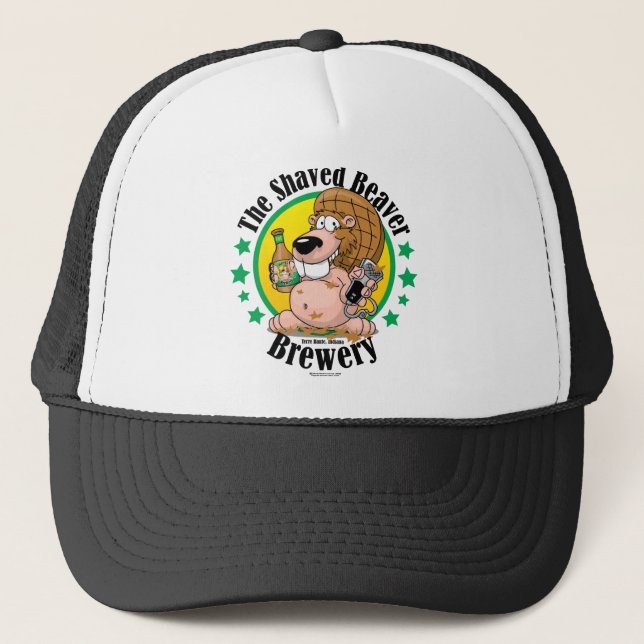 Gorra De Camionero Cervecería afeitada del castor (Anverso)