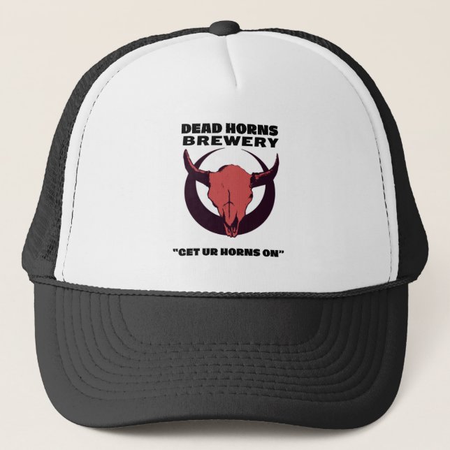 Gorra De Camionero Cervecería Cuernos Muertos (Anverso)