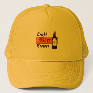 Gorra De Camionero Cervecero, naranja y amarillo de la cerveza del