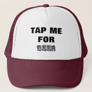 Gorra De Camionero Cerveza - ¡Agarrázame por la cerveza! Blanco y neg