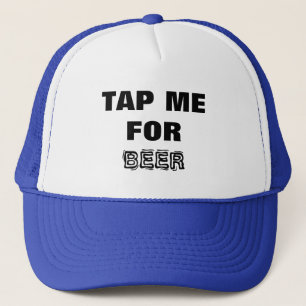 Gorra De Camionero Cerveza - ¡Agarrázame por la cerveza! Blanco y neg