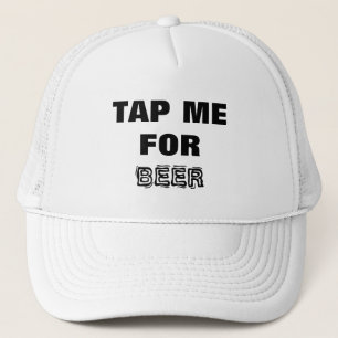 Gorra De Camionero Cerveza - ¡Agarrázame por la cerveza! Blanco y neg