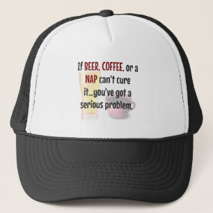 Gorra De Camionero CERVEZA, CAFÉ, NAP... Problema resuelto