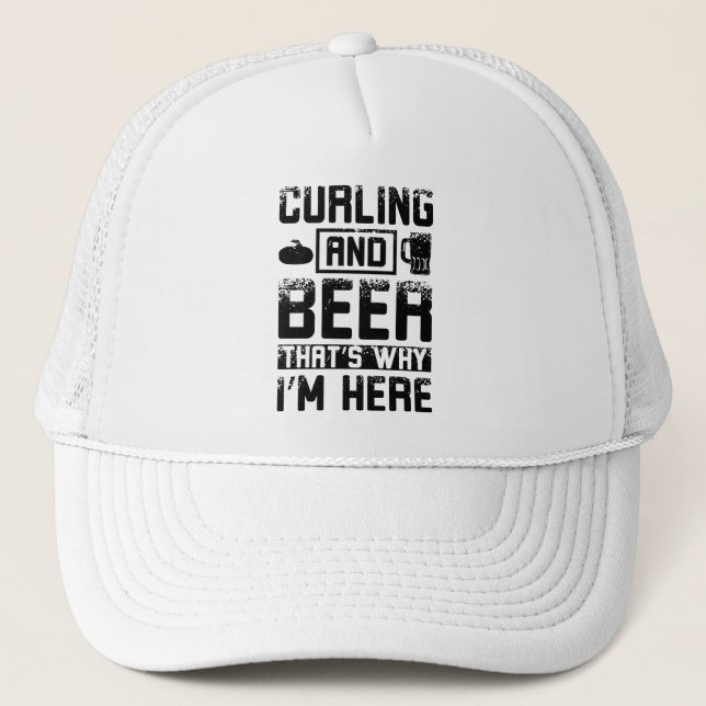 Gorra De Camionero Cerveza curling (Anverso)