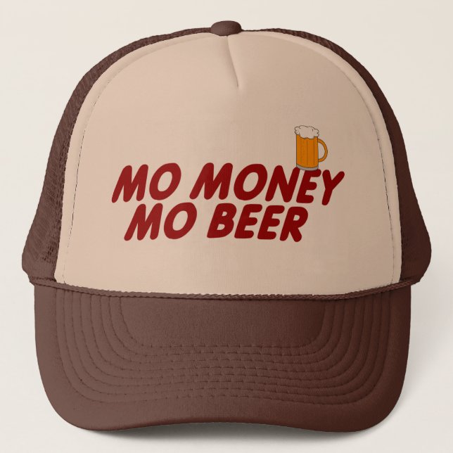 GORRA DE CAMIONERO CERVEZA DEL MES DEL DINERO DEL MES (Anverso)