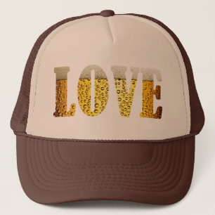 Gorra De Camionero Cerveza en el casquillo del cerebro