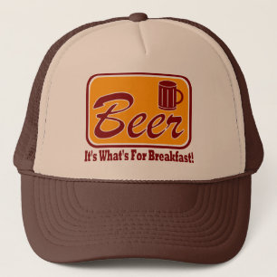 Gorra De Camionero ¡Cerveza - es cuál está para el desayuno!  Gorr