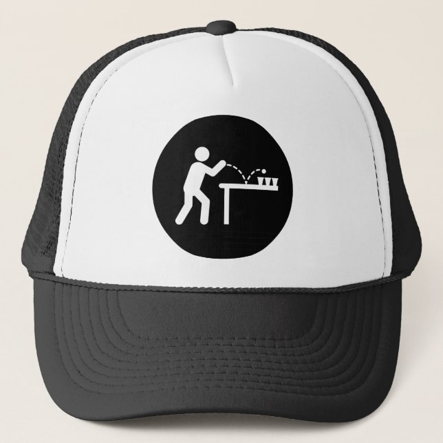 Gorra De Camionero Cerveza Pong (Anverso)