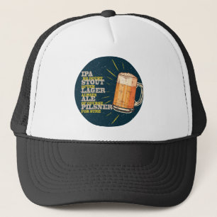 Gorra De Camionero Cerveza siempre, círculo azul
