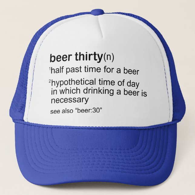 Gorra De Camionero Cerveza treinta (Anverso)