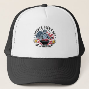 Gorra De Camionero Cerveza y barbacoa de la libertad 250 años fuertes
