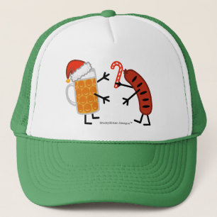 Gorra De Camionero Cerveza y Bratwurst - navidad