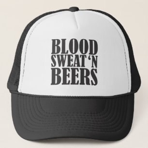 Gorra De Camionero cervezas del sudor n de la sangre
