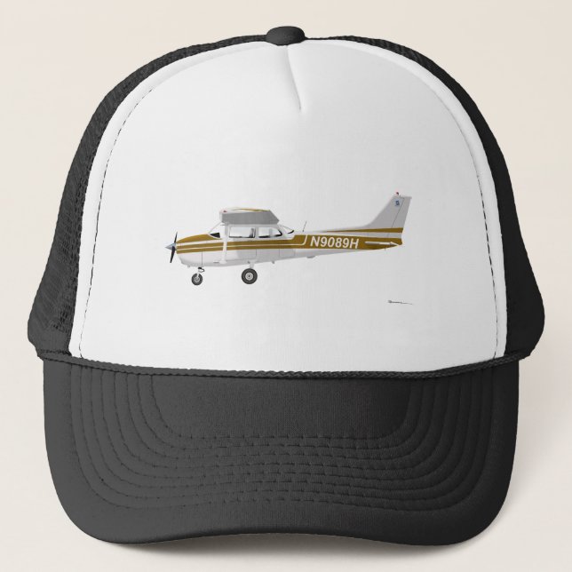 Gorra De Camionero Cessna 172 Skyhawk Brown (Anverso)