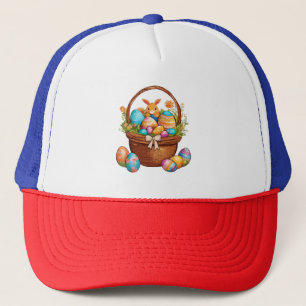 Gorra De Camionero Cesta de conejo de Pascua