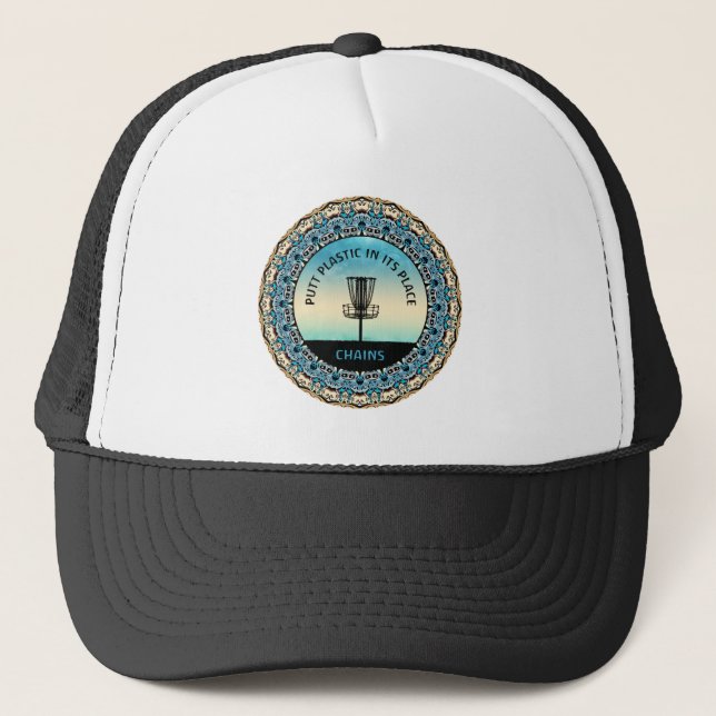 Gorra De Camionero Cesta de Golf de Disco (Anverso)
