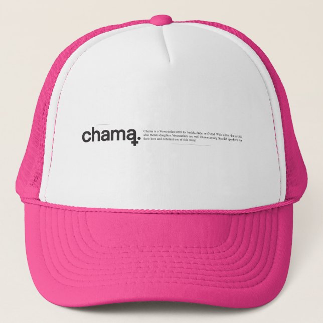 Gorra De Camionero Chama Trucker Hat (Anverso)