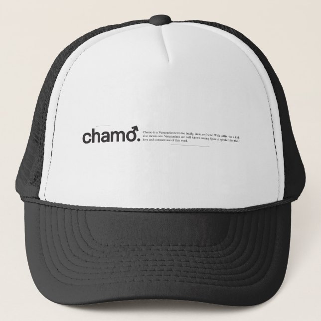 Gorra De Camionero Chamo Trucker Hat (Anverso)