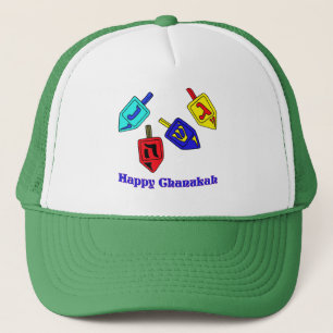 Gorra De Camionero Chanukah Dreidels