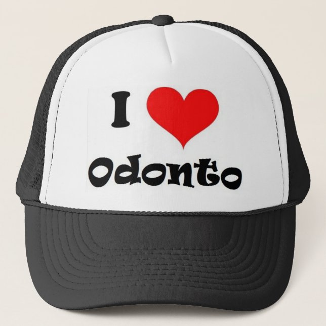 Gorra De Camionero Chapéu eu amo odonto (Anverso)
