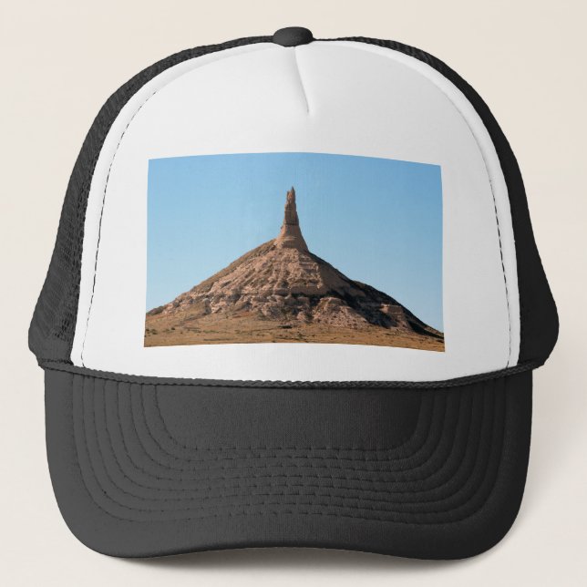 Gorra De Camionero Chapitel de la roca de la chimenea de Scottsbluff (Anverso)