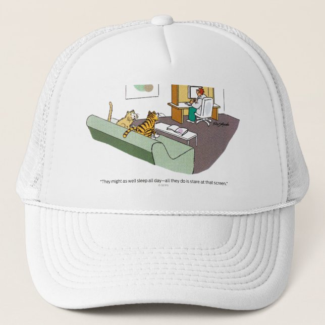 Gorra De Camionero Charla del gato (Anverso)
