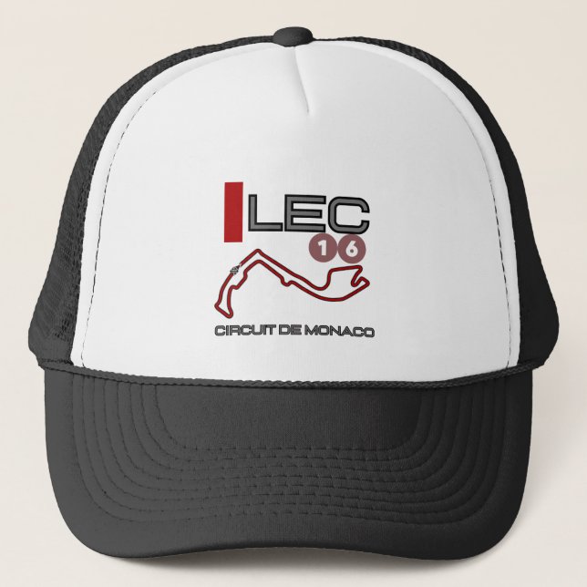 Gorra De Camionero Charles Leclerc, Fórmula 1, Gran Premio de Mónaco (Anverso)