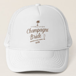 Gorra De Camionero Charleston Champagne Bride Bachelorette