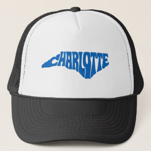 Gorra De Camionero Charlotte North Carolina Retro State Shape Design