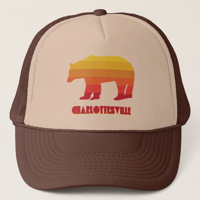Gorra De Camionero Charlottesville Virginia Rainbow Bear (Anverso)