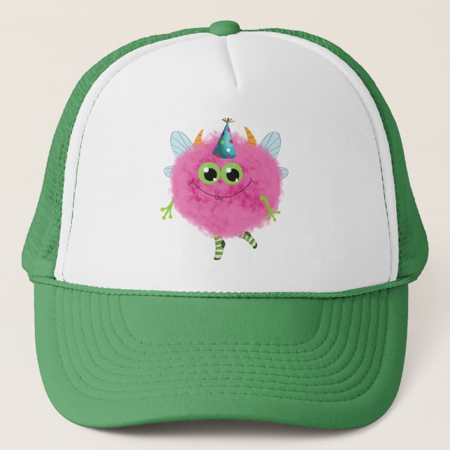 Gorra De Camionero Charming birthday monster Baseball & Trucker Hats (Anverso)