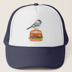 Gorra De Camionero Cheeseburger Bird Lake Tahoe Chickadee