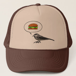 Gorra De Camionero Cheeseburger Bird: Mountain Chickadee