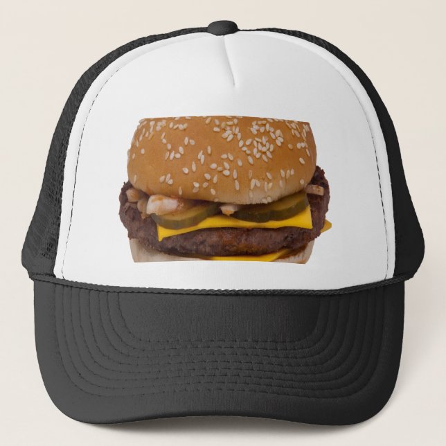 Gorra De Camionero Cheeseburger En Sesame Seed Bun (Anverso)