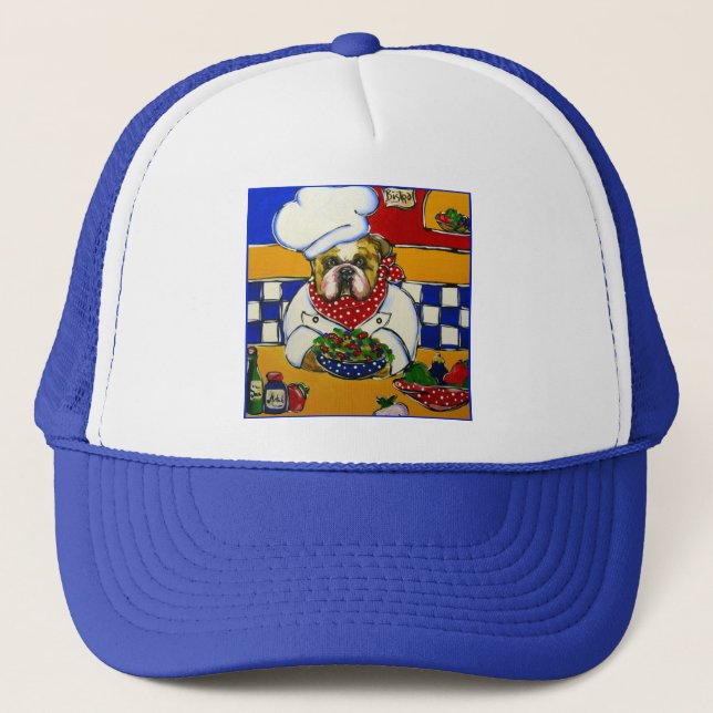 Gorra De Camionero Chef Bulldog (Anverso)