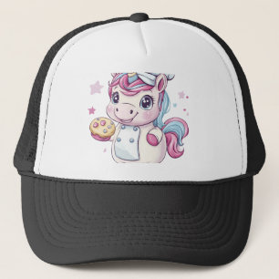 Gorra De Camionero Chef Panadero Unicornio (1)