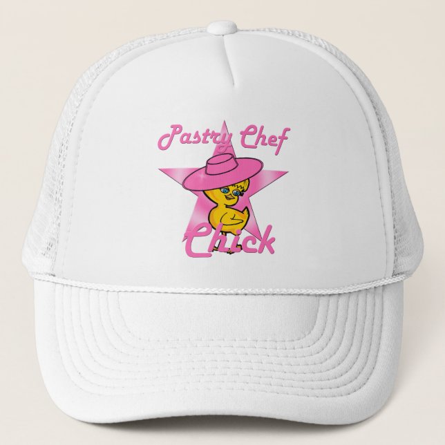 Gorra De Camionero Chef pastelero Chef Chick #8 (Anverso)