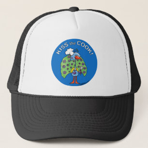 Gorra De Camionero ¡Chef Peacock, besa al cocinero!